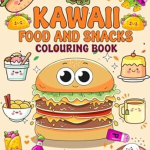Kawaii Food and Snacks coloring book